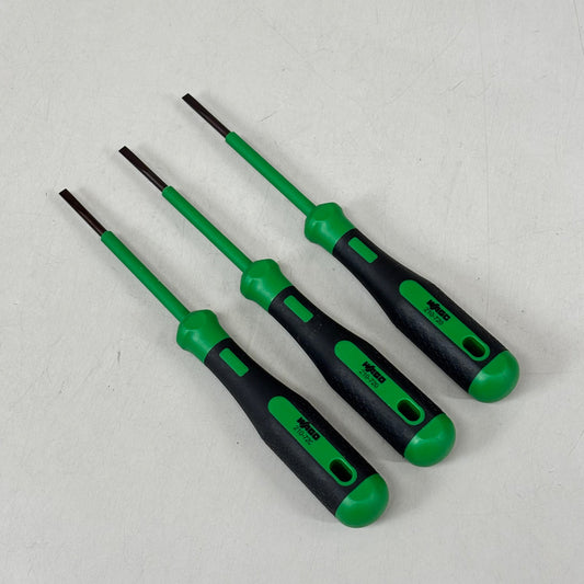 WAGO (3 PACK) Operating Tool Screw Driver 175mm Green/Black 210-720