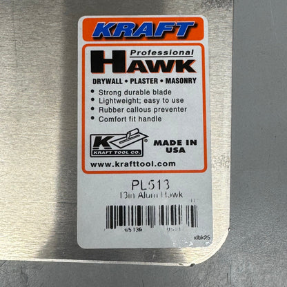 KRAFT TOOL CO. (2 PACK) Alum Hawk 13" PL513