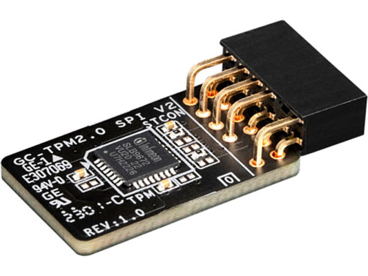 The GIGABYTE GC-TPM2.0 SPI V2 enhances hardware-level security by enabling trusted platform module (TPM) functionality on compatible GIGABYTE motherboards. Designed to conform with the TPM 2.0 specification, this module ensures better encryption and secure key storage for critical systems. Ideal for IT professionals and system builders seeking elevated security compliance.