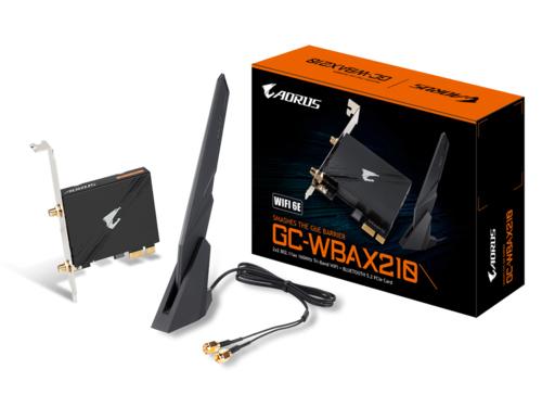 The GIGABYTE GC-WBAX210 is a high-performance PCIe expansion card that delivers ultra-fast wireless connectivity with 802.11ax tri-band support and integrated Bluetooth 5.2. Ideal for advanced computing environments, it offers seamless networking for both high-speed Wi-Fi and low-latency peripheral connections.