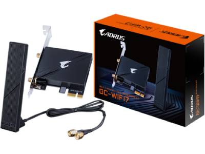 GIGABYTE GC-WIFI7 is a high-performance PCIe expansion card designed to bring next-generation Wi-Fi 7 and Bluetooth 5.3 connectivity to compatible desktop systems. Supporting tri-band wireless communication and 4K-QAM modulation, this adapter delivers increased bandwidth and more stable connections across devices. Ideal for users seeking cutting-edge wireless performance for gaming, streaming, or productivity applications.