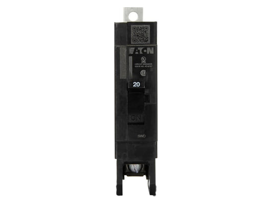The Eaton SERIES C GHB1020 circuit breaker is a compact, single-pole molded case unit engineered for reliable protection in power distribution applications. Measuring just 1 inch in width, it offers flexibility in design without sacrificing performance. Backed by a 1-year warranty and made in the USA, it meets TAA compliance standards.