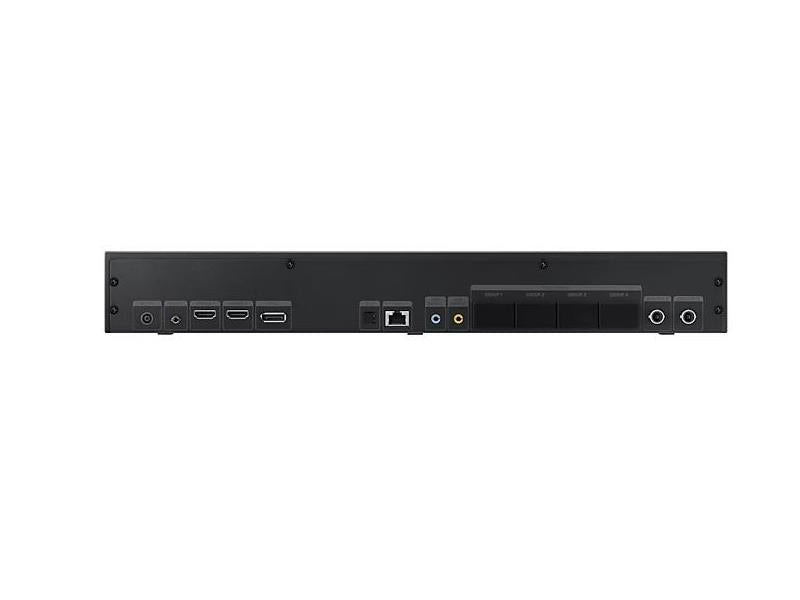 The Samsung UHD S-BOX (4K), model SBB-CS4BPGS/GO, is a compact and powerful AV device designed for high-resolution multimedia environments. Offering 4K AI upscaling, it enhances image clarity and quality in real time. Advanced features like Multi-link HDR and OSFP+ optical output ensure seamless and vibrant video integration in professional display setups.