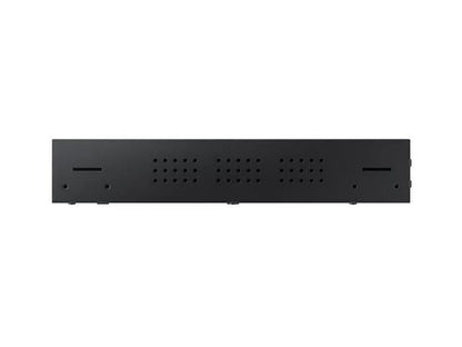 The Samsung UHD S-BOX (4K), model SBB-CS4BPGS/GO, is a compact and powerful AV device designed for high-resolution multimedia environments. Offering 4K AI upscaling, it enhances image clarity and quality in real time. Advanced features like Multi-link HDR and OSFP+ optical output ensure seamless and vibrant video integration in professional display setups.