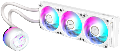 GIGABYTE AORUS WATERFORCE X II 360 ICE Liquid CPU Cooler, White, 360mm
