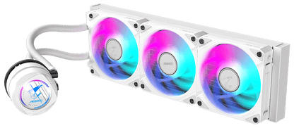 GIGABYTE AORUS WATERFORCE X II 360 ICE Liquid CPU Cooler, White, 360mm