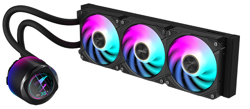 GIGABYTE AORUS WATERFORCE X II 360 Liquid CPU Cooler, 360mm ARGB