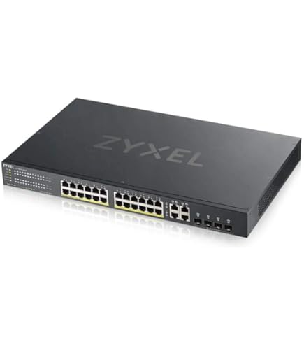 Zyxel GS1920-24HPv2 28-Port Gigabit PoE+ Hybrid Cloud Managed Switch