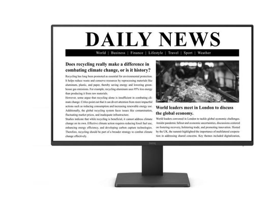 The BenQ GW2491 is a 23.8-inch Full HD IPS monitor designed for immersive visuals and eye comfort. Featuring a 100Hz refresh rate, 5ms response time, and 250 nits brightness, it ensures fluid performance and vibrant image quality. Equipped with sRGB 99% color coverage, low blue light, anti-glare coating, and flicker-free technology, it enhances viewing comfort for extended use.