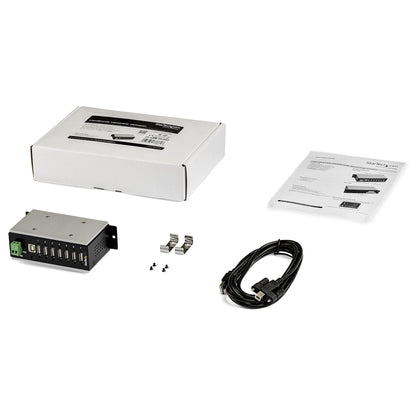 Hub USB 2.0 industriel StarTech HB20A7AME à 7 ports avec protection contre les surtensions