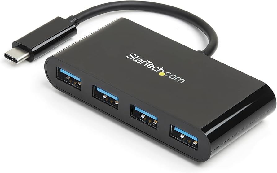 Hub USB 3.0 StarTech à 4 ports - 3 USB-A et 1 USB-C, 5 Gbit/s, alimenté par bus