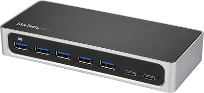 Hub USB-C StarTech 7 ports avec 5 Gbit/s et adaptateur secteur