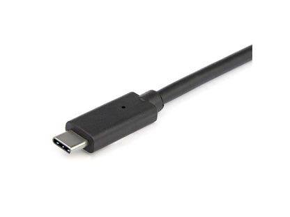 Portable and powerful, this StarTech 3-port USB-C hub adds robust versatility to your USB Type-C enabled laptop. Featuring 10Gbps data transfer, Gigabit Ethernet, and an aluminum compact design, it delivers high-speed connectivity wherever you go. The bus-powered hub supports major operating systems and Thunderbolt 3 compatibility, making it an ideal companion for mobile professionals.