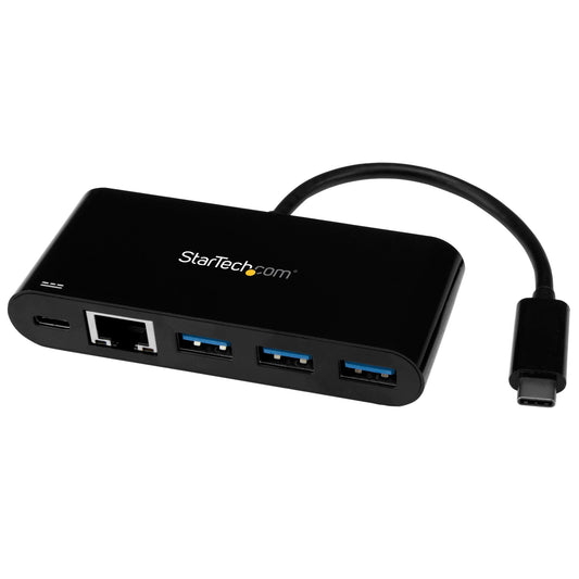 Hub StarTech 3 ports USB-C 3.1 Gen 2 avec Gigabit Ethernet