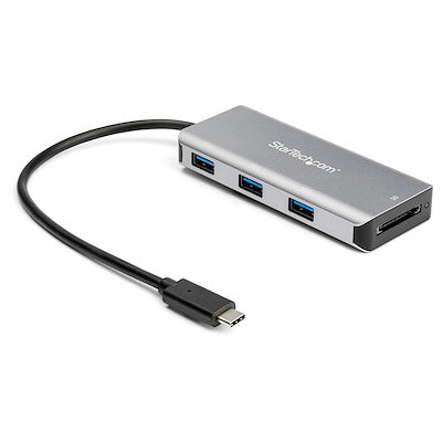 Hub USB-C StarTech 3 ports avec lecteur SD et ports USB-A 10 Gbit/s