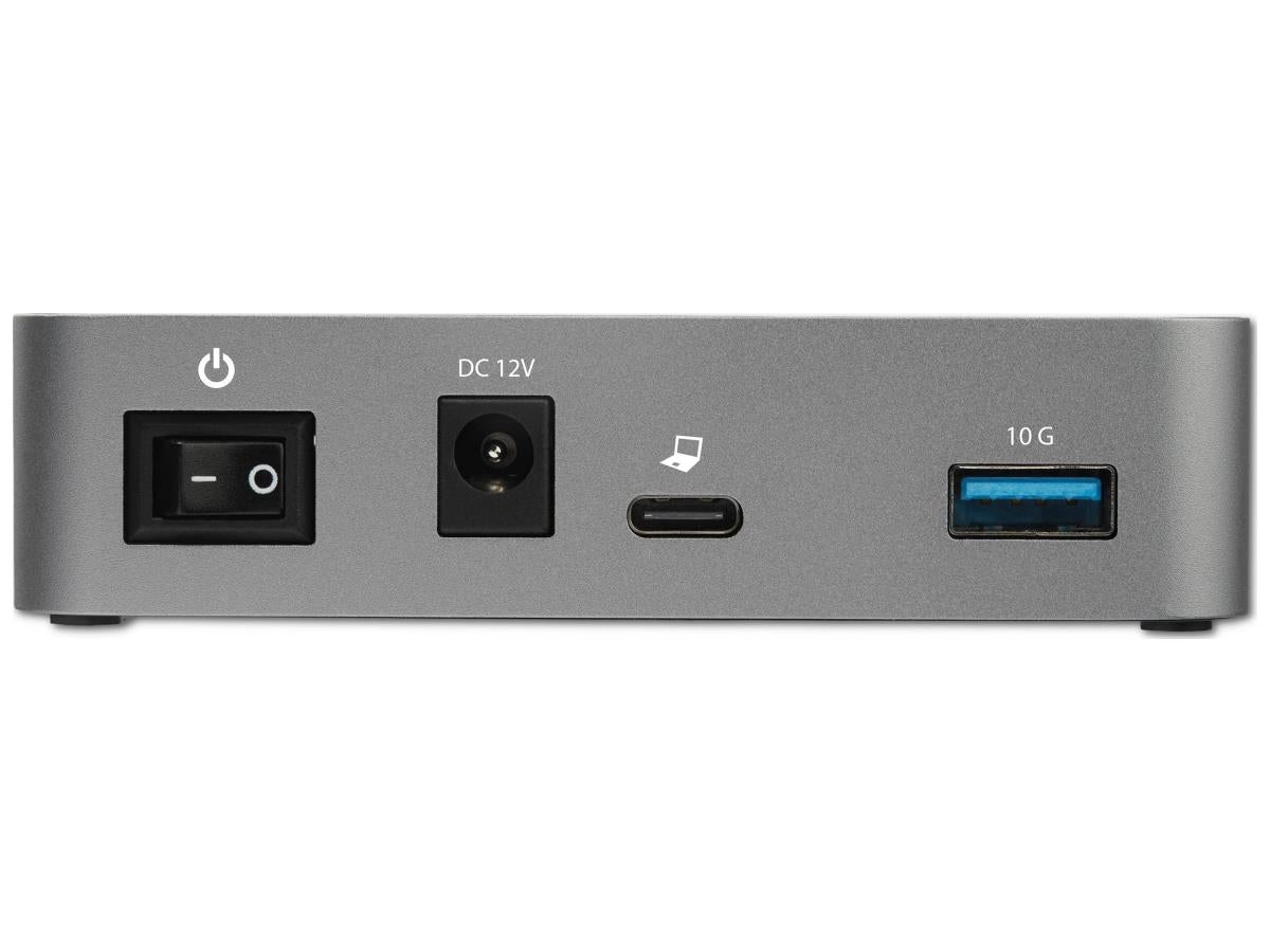 4-Port USB-C hub SuperSpeed 10Gbps USB 3.2/3.1 Gen 2 - USB Type-C laptop/desktop to 4xUSB-A (1xBC 1.2) - USB-C hub with power adapter - 7.5W/1.5A charging or 12W/2.4A standalone - 39in cable - OS independent - Works w/ TB3 & USB 3.0/2.0 - Mountable