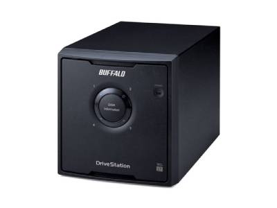 BUFFALO's DriveStation Quad offers 16 TB of high-performance storage across four 4 TB hard drives, optimized for redundancy and data capacity. Designed for business-grade RAID applications, it provides professional-level performance in a compact tower configuration. Ideal for users requiring dependable backup or archival storage, this storage array meets TAA compliance standards and is manufactured in Japan for quality assurance.