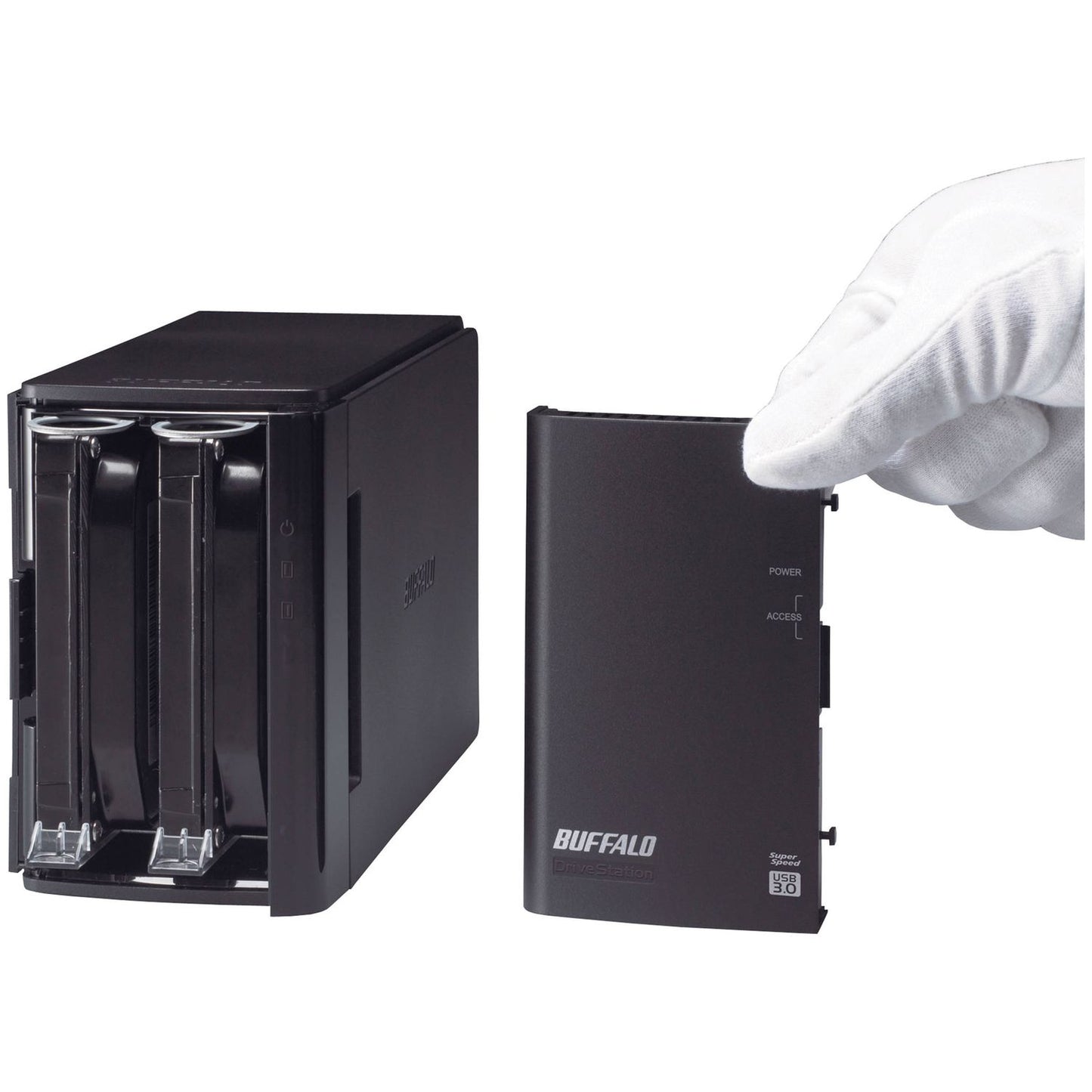 BUFFALO TECHNOLOGY 4TB DriveStation Duo RAID Array - HD-WH4TU3R1