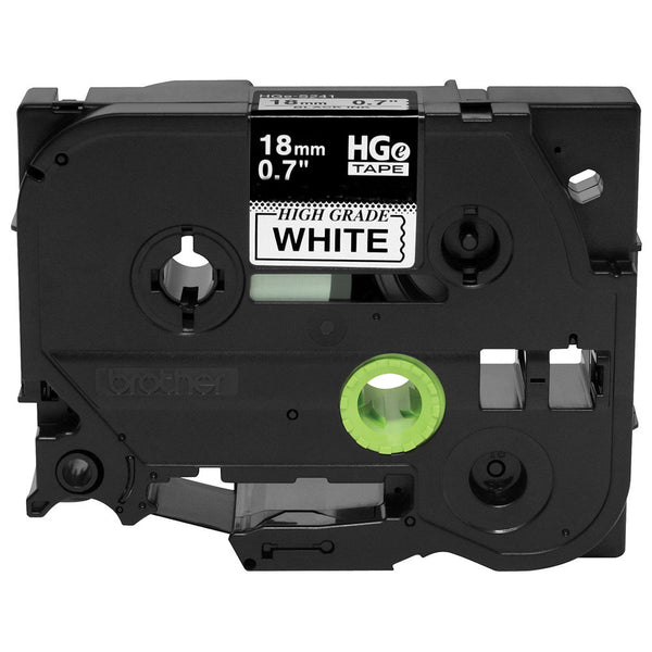 Brother HGE2415PK Black on White Label Tape, 18mm x 8m, 5-Pack