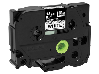Brother HGE2415PK Black on White Label Tape, 18mm x 8m, 5-Pack