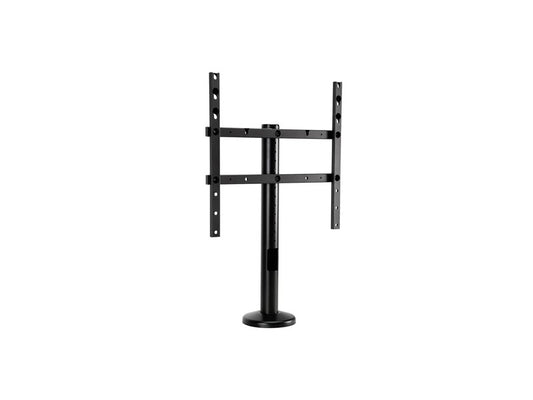 The Peerless HP455 Universal Desktop Swivel Mount offers a secure and versatile mounting solution for 32" to 55" TVs. Designed for desktops, it features tamper-resistant security hardware and a sleek black finish. Supporting up to 75 lbs, it complies with TAA standards and ensures optimal usability and safety.