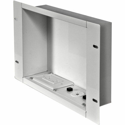 PEERLESS IBA2AC-W In-Wall Accessories Box with 125V Duplex, White