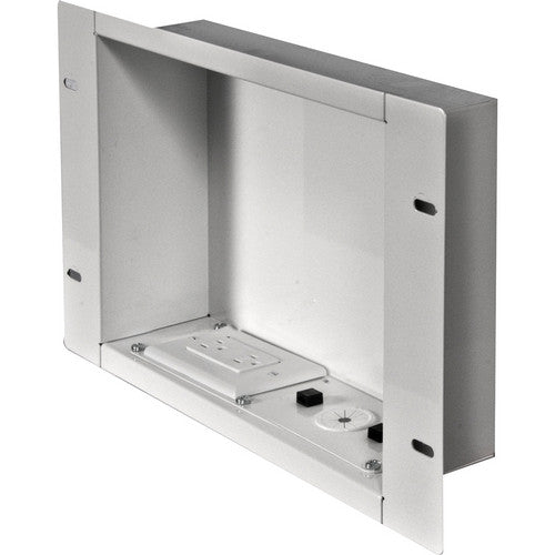 PEERLESS IBA2AC-W In-Wall Accessories Box with 125V Duplex, White