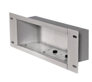 Peerless IBA3-W In-Wall Cable Management Box, White, Epoxy Steel