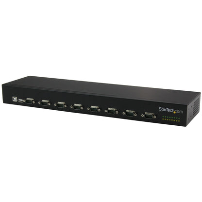 STARTECH 8-Port USB to RS232 Serial Adapter Hub, Rackmount, FTDI, 480 Mbps