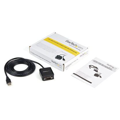 Adaptateur StarTech FTDI USB vers série RS232 1 port avec rétention COM - TAA