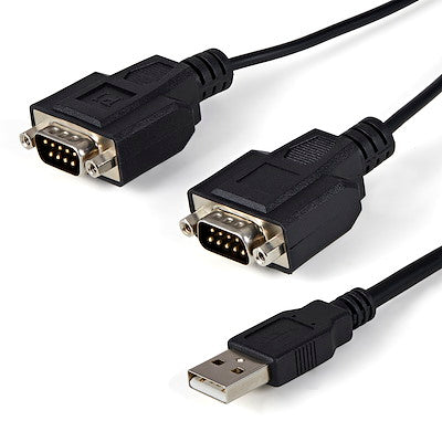 Câble adaptateur StarTech FTDI USB vers série RS232 double port, 1,8 m