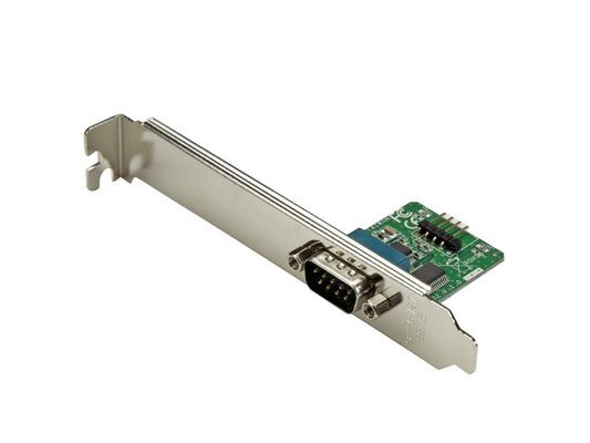 Add an RS232 port to any computer via a USB motherboard header using the StarTech ICUSB232INT1 adapter. Designed for internal installation, it connects wired serial devices like terminals, sensors, or legacy industrial equipment with a stable 115.2 Kbps connection. Ideal for system integrators or IPC builds requiring reliable serial communication.