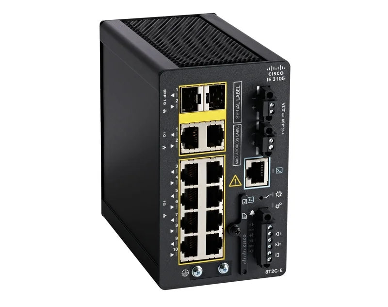 Commutateur Cisco IE3105 avec ports 18 GE, combo 2 GE, fonctionnalités avancées