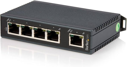 Commutateur Ethernet industriel 10/100 StarTech 5 ports, montage DIN, IP30, 12–48 V CC