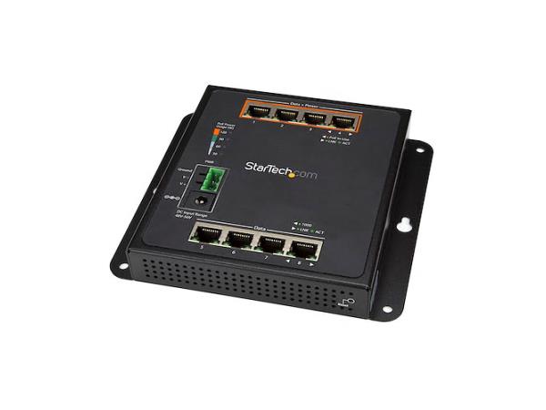 Built for harsh industrial environments, the StarTech IES81GPOEW is an 8-port Gigabit Ethernet switch featuring up to 30W per PoE port. Designed with rugged IP-30 housing and rated for extreme temperature ranges from -40°C to +75°C, it offers advanced Layer 2 management and reliable 6kV ESD protection. Ideal for demanding networking tasks in factories, transportation hubs, and outdoor installations.