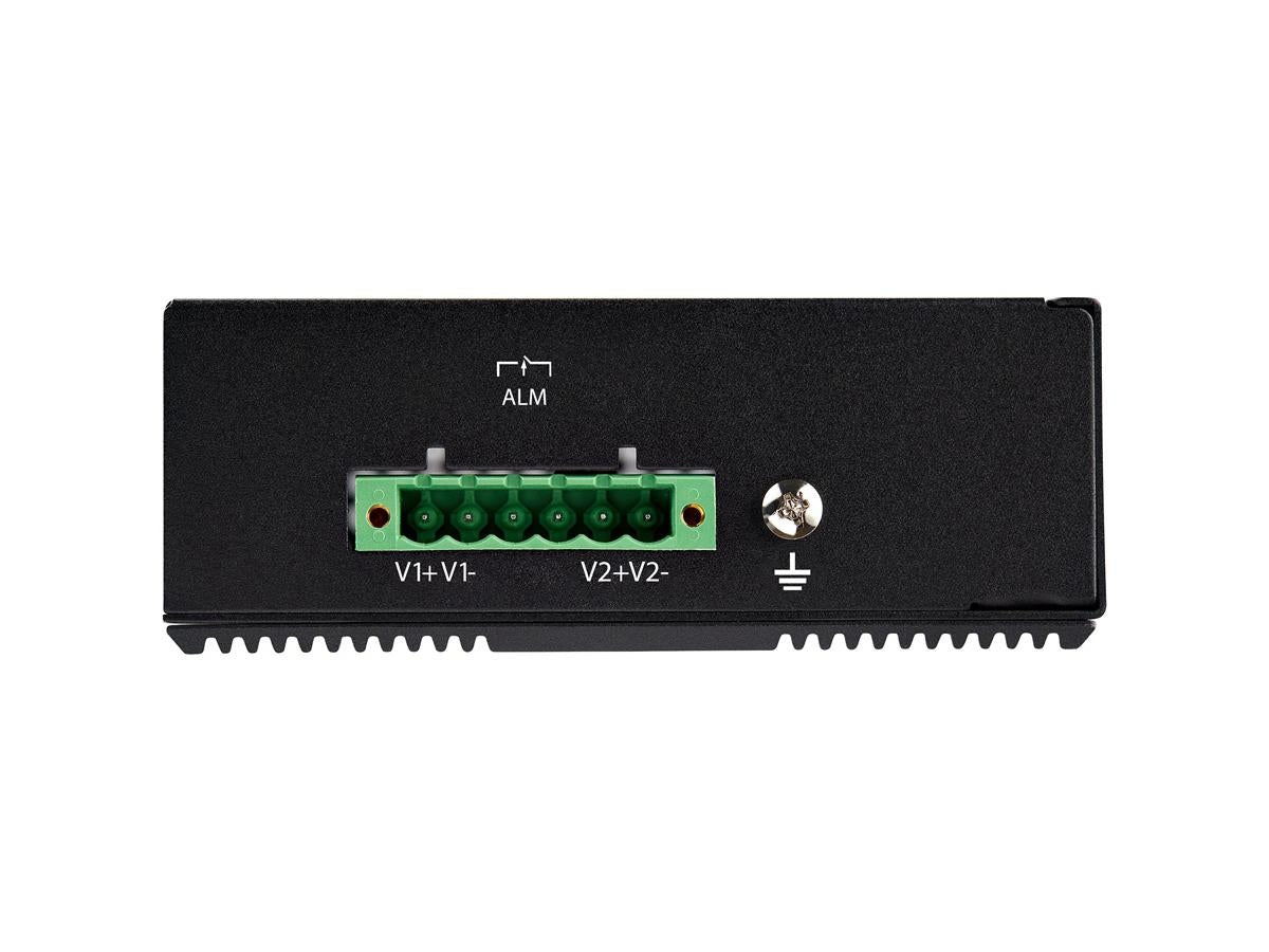 This Industrial 8-Port Gigabit PoE+ Switch by StarTech delivers high-performance Ethernet switching with 30W PSE power per port. Ideal for powering PoE-enabled devices in demanding environments, it supports IEEE 802.3af/at standards, features DIN/wall mounting options, and operates in wide temperature ranges. Engineered for industrial strength, it ensures secure, reliable networking with a rugged IP-30 rated chassis and redundant power inputs.