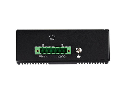 This Industrial 8-Port Gigabit PoE+ Switch by StarTech delivers high-performance Ethernet switching with 30W PSE power per port. Ideal for powering PoE-enabled devices in demanding environments, it supports IEEE 802.3af/at standards, features DIN/wall mounting options, and operates in wide temperature ranges. Engineered for industrial strength, it ensures secure, reliable networking with a rugged IP-30 rated chassis and redundant power inputs.