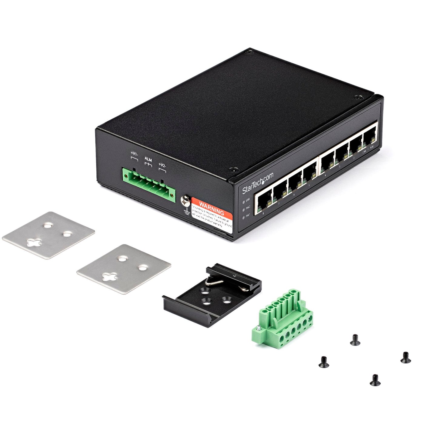 Switch PoE+ Gigabit industriel StarTech, 8 ports, 30 W PSE IESC1G80UP