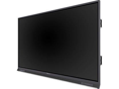 86in ViewBoard 4K Ultra HD Interactive Flat Panel Display with integrated microphone and USB-C, 3840 x 2160 resolution. TAA