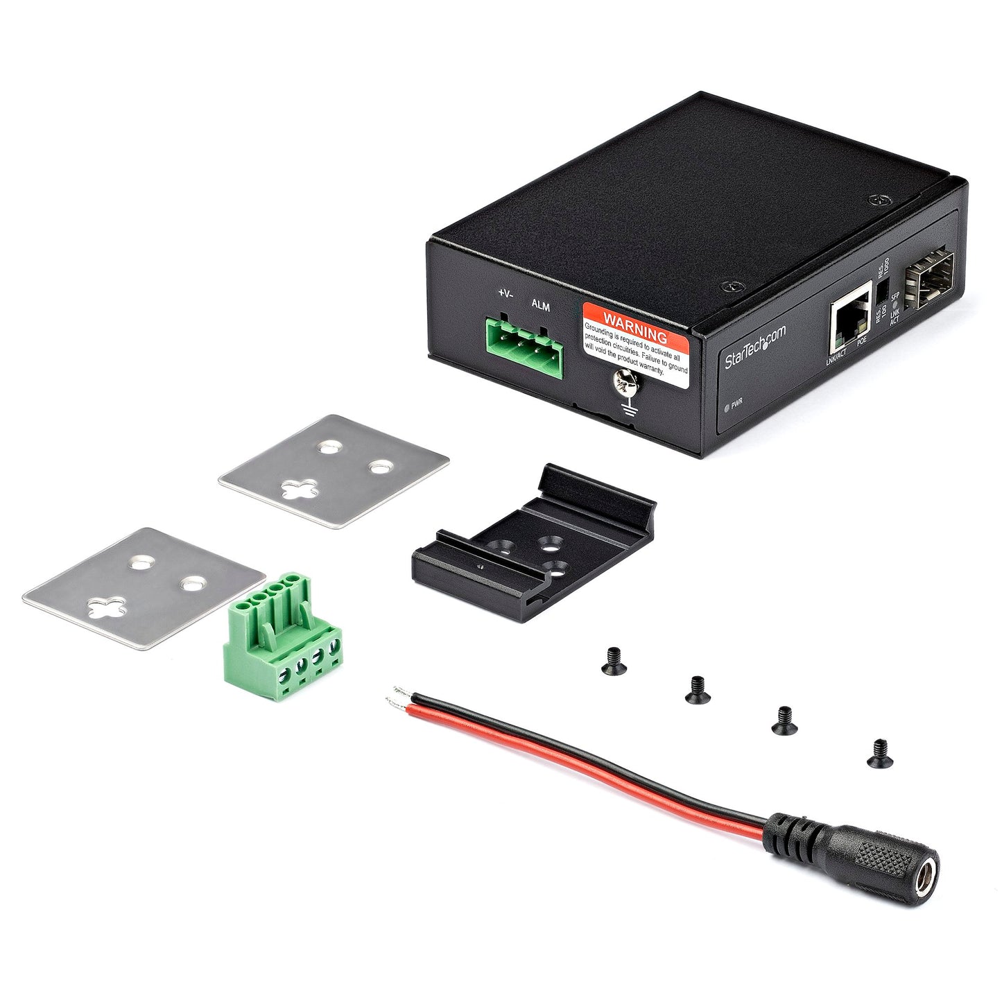 StarTech IMC1GSFP60W Convertisseur de média fibre PoE+ vers Ethernet