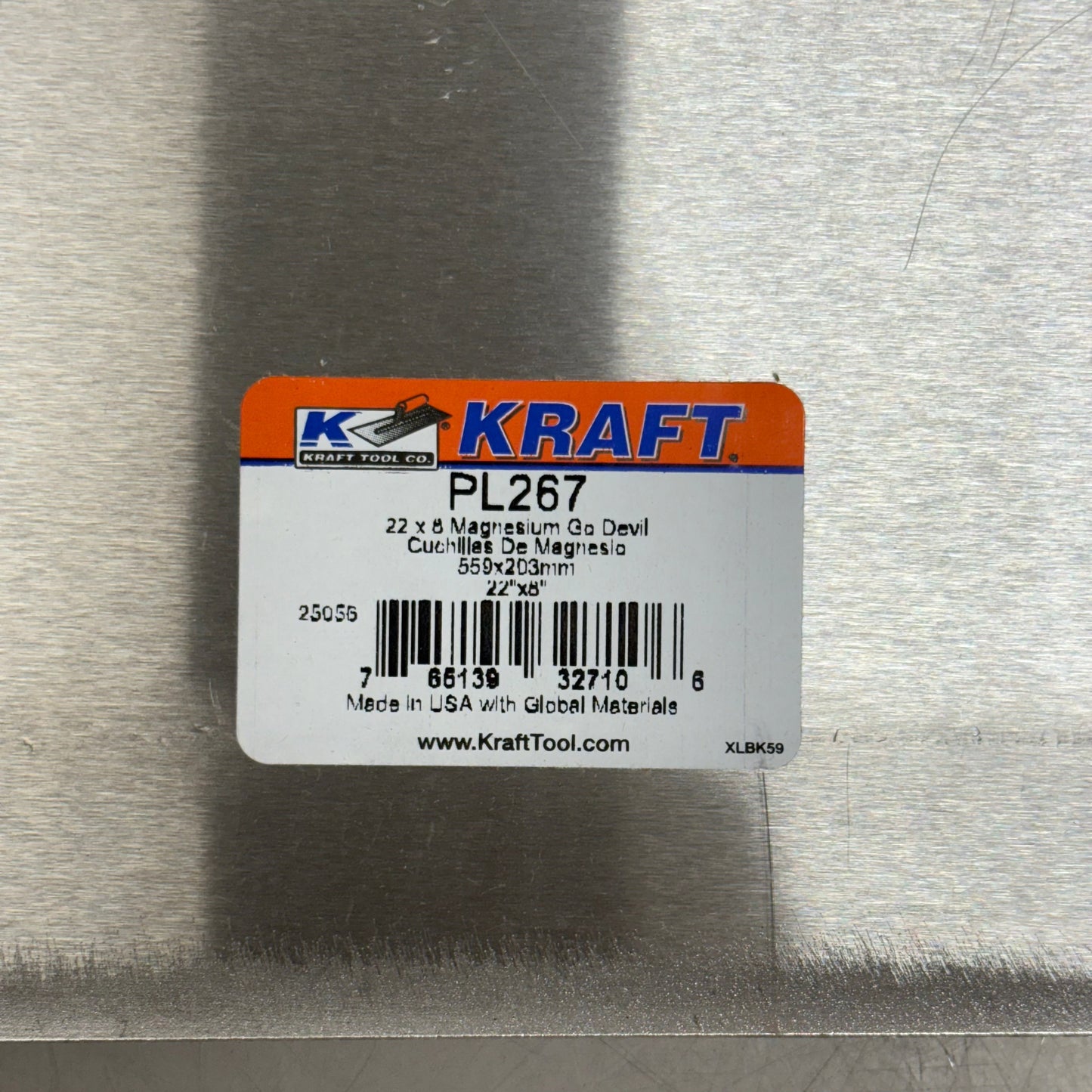 KRAFT TOOL CO Magnesium Go Devil 22" x 8" PL267