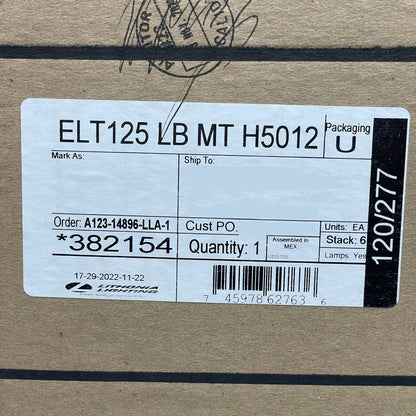 LITHONIA Titan Series Die-formed Steel Emergency Lighting Unit ELT125LB MT H5012 (New)
