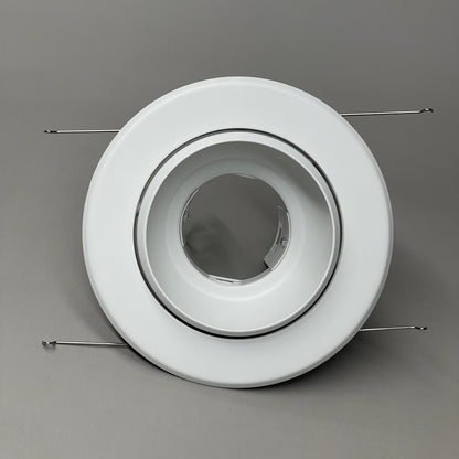 NORA LIGHTING 5" Eyeball Trim w/ Metal Trim BR/PAR30 White NT-5070 (New)