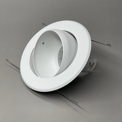 NORA LIGHTING 5" Eyeball Trim w/ Metal Trim BR/PAR30 White NT-5070 (New)