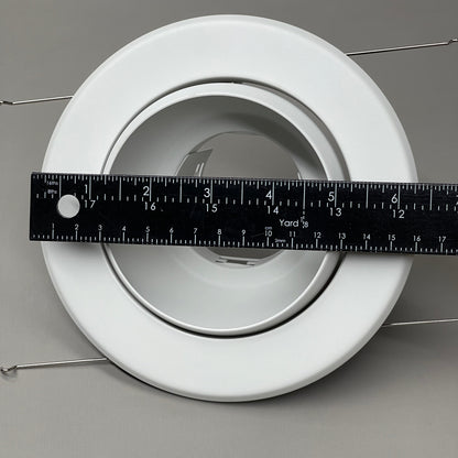 NORA LIGHTING 5" Eyeball Trim w/ Metal Trim BR/PAR30 White NT-5070 (New)