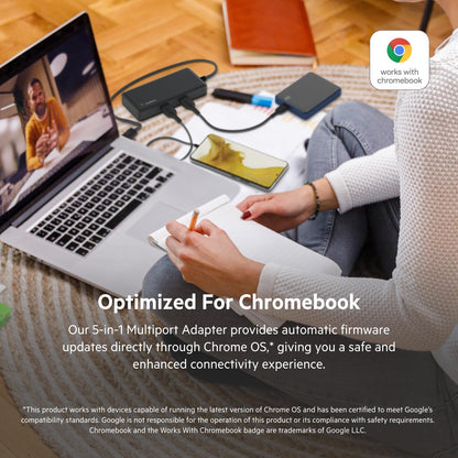 BELKIN USB-C 5-in-1 Multiport Adapter - Chromebook Certified