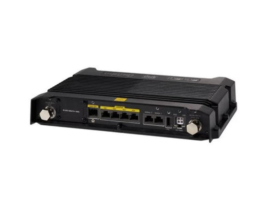 The Cisco IR829 is a ruggedized, secure industrial router designed for 4G LTE connectivity across North American AT&T networks. Supporting multiple LTE and UMTS bands, it ensures seamless wireless communication, even in harsh environments. With integrated dual-band Wi-Fi, 8 Gigabit Ethernet ports, and advanced routing protocols, this compact router is built for mission-critical applications in transportation, utilities, and industrial automation.