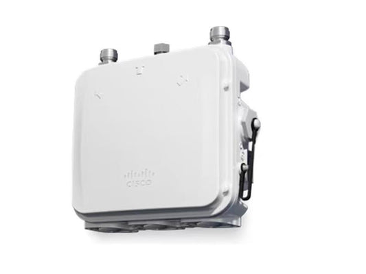 The Cisco IW9165 is a high-performance outdoor access point built for industrial environments requiring fast, reliable wireless communication. Featuring Wi-Fi 6E technology, a dual-radio system, and a directional antenna, it supports multigigabit Ethernet and PoE+ input for ease of deployment. Designed for flexibility and durability, it complies with 802.11a/n/ac/ax standards and supports frequencies in both the 5 GHz and 6 GHz bands.