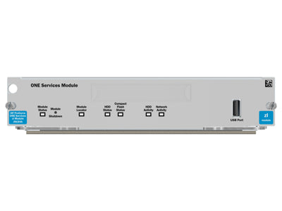 The HP ProCurve ONE Services zl Module (J9289A) offers seamless integration into HP networking environments, featuring dual Ethernet ports and external form factor design. With a focus on interoperability and compliance, it delivers reliable 100 Mbps data transfers and includes a lifetime warranty for long-term peace of mind.