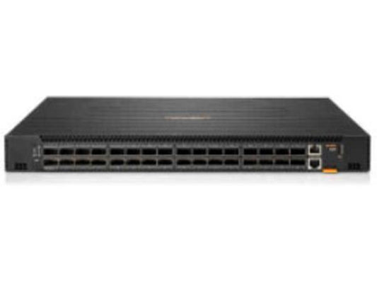 The Aruba CX 8325-32C by HP is a high-performance Layer 3 switch offering 32 QSFP28 ports with 100 Gbps throughput, designed for enterprise core and data center deployments. Equipped with a 2.2GHz CPU, 16GB RAM, 64GB SSD, and 8GB flash, it ensures advanced management and high-speed packet delivery. This switch supports robust routing protocols and delivers flexibility and reliability in demanding network environments.